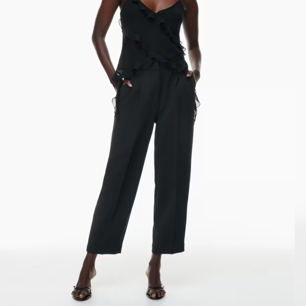 Wilfred Carrot Pant Black Women's 8 Pleated Office Business Casual